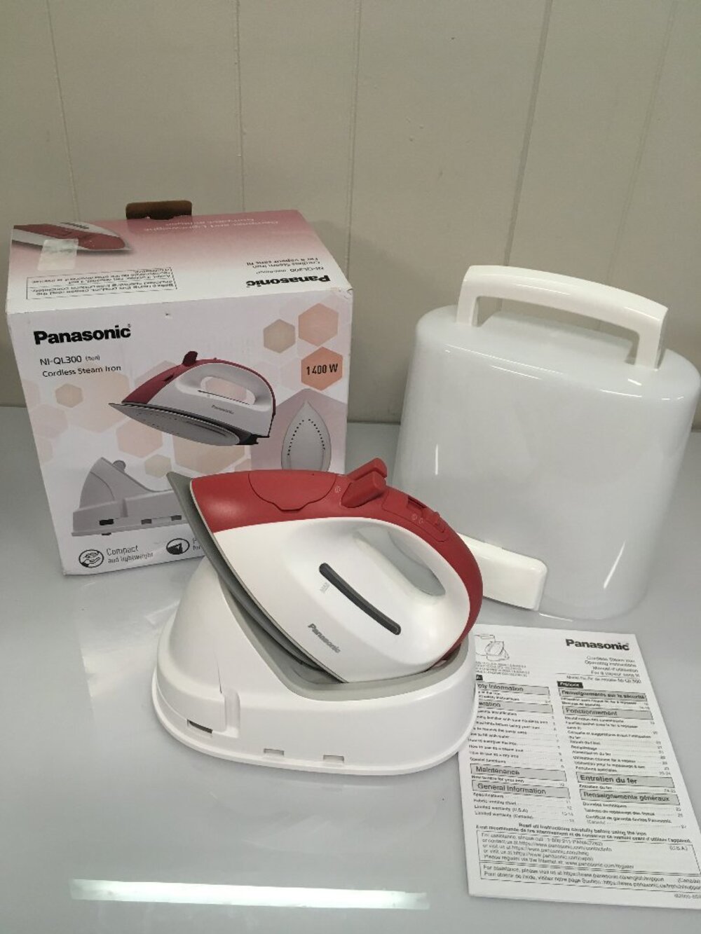 Panasonic Cordless Steam Iron NI-QL300 Red 1400 W